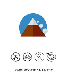 Avalanche Down Mountain Side Icon