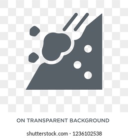 Avalanche icon. Avalanche design concept from Winter collection. Simple element vector illustration on transparent background.