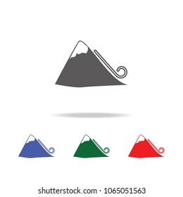 avalanche icon. Elements of desister multi colored icons. Premium quality graphic design icon. Simple icon for websites, web design, mobile app, info graphics on white background