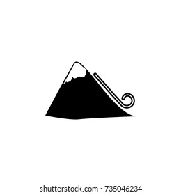 avalanche icon on white background