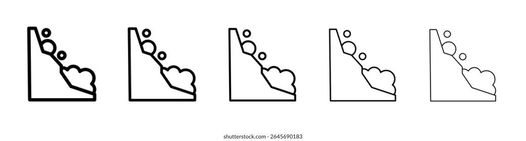 ícone de avalanche ilustração simples logotipo art