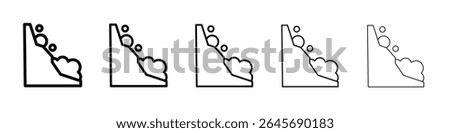 avalanche icon simple illustration logo art
