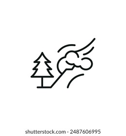 Avalanche icon. Simple avalanche icon for social media, app, and web design. Vector illustration.