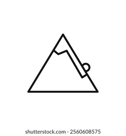 avalanche icon vector line logo art