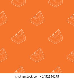 Avalanche pattern vector orange for any web design best