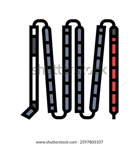 avalanche probe mountain skiing color icon vector. avalanche probe mountain skiing sign. isolated symbol illustration