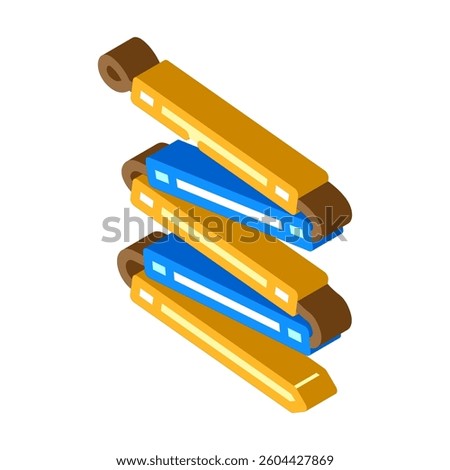 avalanche probe ski resort isometric icon vector. avalanche probe ski resort sign. isolated symbol illustration