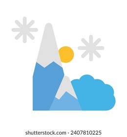 Avalanche Vector Flat Icon For Personal And Commercial Use.
