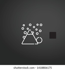 Avalanche vector icon. Avalanche concept stroke symbol design. Thin graphic elements vector illustration, outline pattern for your web site design, logo, UI. EPS 10.