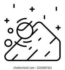 Diseño de iconos vectoriales de avalancha en estilo moderno
