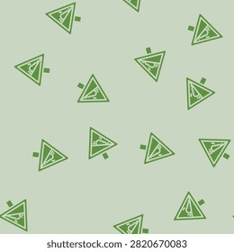 avalanche warning ski resort glyph vector seamless pattern. avalanche warning ski resort thin illustration