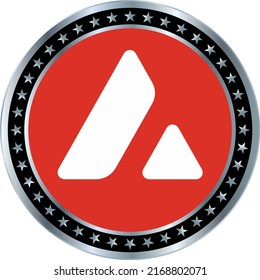 avalanche-avax  coin vector illustrations. 3d illustration. vector coins.