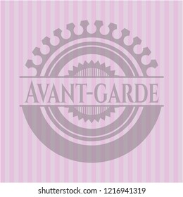 Avant-garde pink emblem