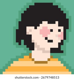 Avatar 8 Bit Character Illustration in Pixel Art Style