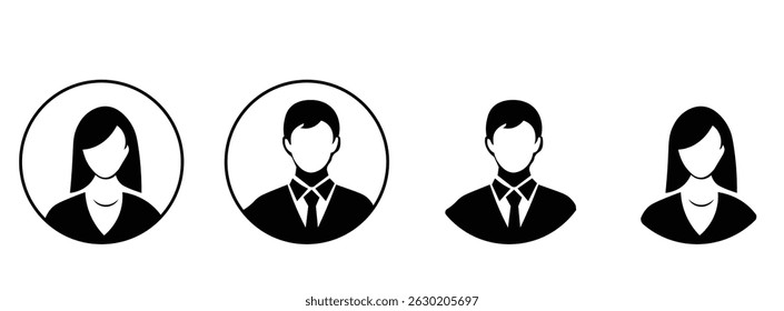 Avatar account icon vector. Default social media profile photo icon vector .