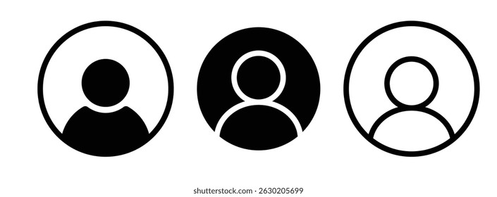 Avatar account icon vector. Default social media profile photo icon vector .