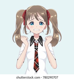 Sad Anime Girl Images Stock Photos Vectors Shutterstock