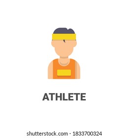  avatar athlete vector icon from avatar collection. flat style illustration, perfect for your website, application, printing project, etc