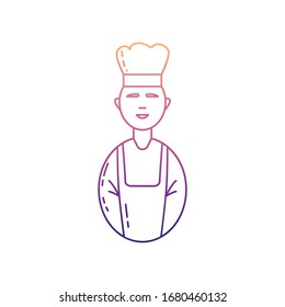 icono de avatar baker nolan. Línea delgada simple, contorno vectorial de los iconos de Avatars para ui y ux, sitio web o aplicación móvil