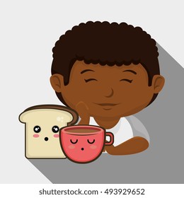avatar boy with coffee cup