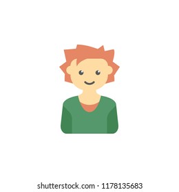 avatar of boy colored icon. Element of children icon for mobile concept and web apps. Colored avatar of  boy can be used for web and mobile