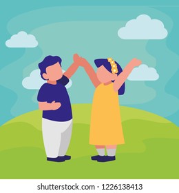 avatar boy and girl design