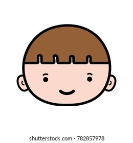 avatar boy head with brown hair