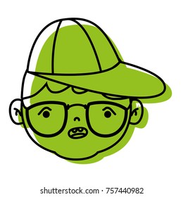 avatar boy head with hairstyle design
