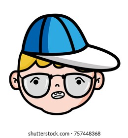 avatar boy head with hairstyle design