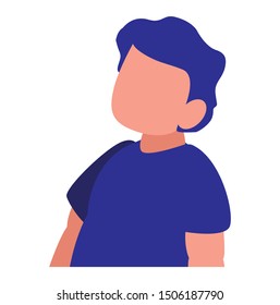 avatar boy icon vector illustration