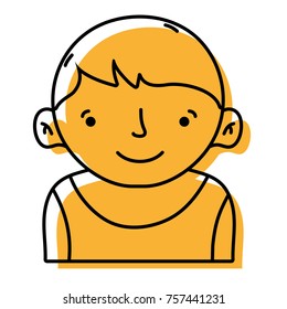 avatar boy with t-shirt and hairstyle design