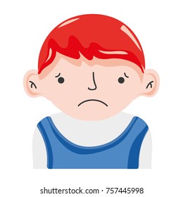 avatar boy with t-shirt and hairstyle design