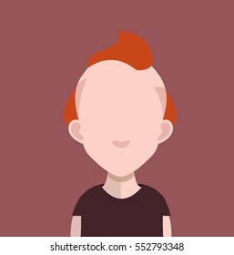 Avatar in brown background