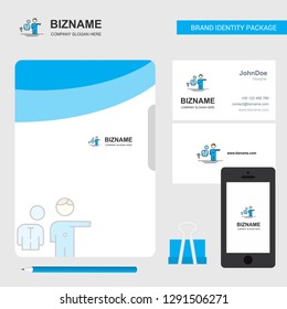 Avatar Business Logo, File Cover Visiting Card and Mobile App Design. Vector Illustration