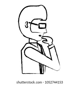 Avatar businessman icon