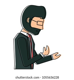 Avatar businessman icon