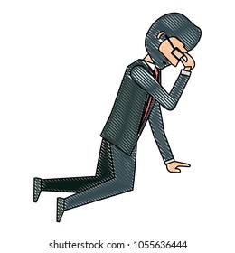 Avatar businessman icon