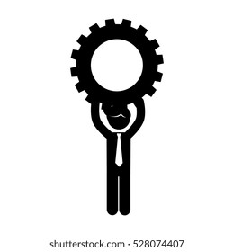 avatar businessperson with gear
