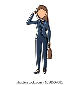 avatar businesswoman design