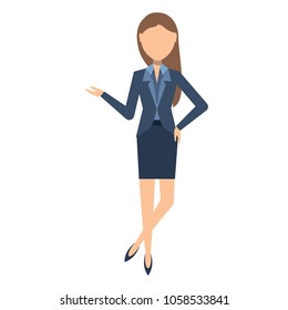 avatar businesswoman icon