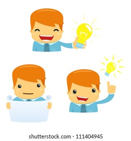 avatar cartoon manager in various poses