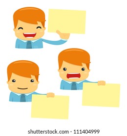 avatar cartoon manager in various poses