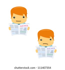 avatar cartoon manager in various poses