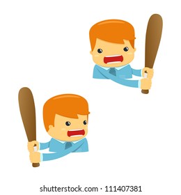 avatar cartoon manager in various poses