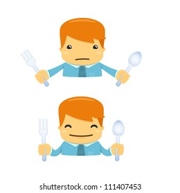 avatar cartoon manager in various poses