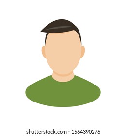 Avatar character. Flat designe. Vector illustration. 