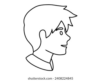 Avatar Character Line Art Illustration