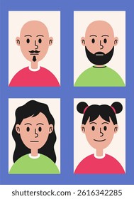 Avatar character people illustration set 8