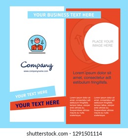 Avatar Company Brochure Template. Vector Busienss Template