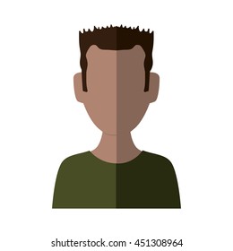 Avatar concept represented by Man icon. Isolated and flat illustration 